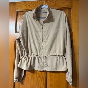 Travis Mathew Women's Beige Utility Jacket